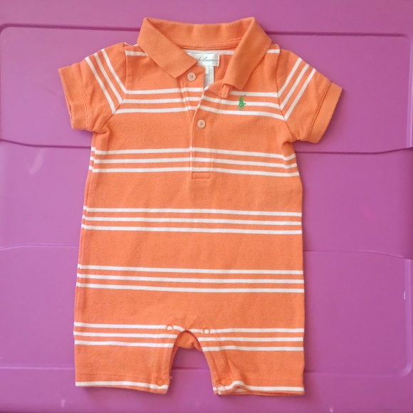 Ralph Lauren pique polo romper - Picture 1 of 3
